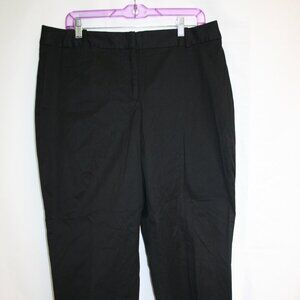 NWTS Talbots Curvy Fit Preppy Black Cropped Pants Size 12